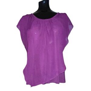 AGB Plum Purple Women's Shirt Sz M